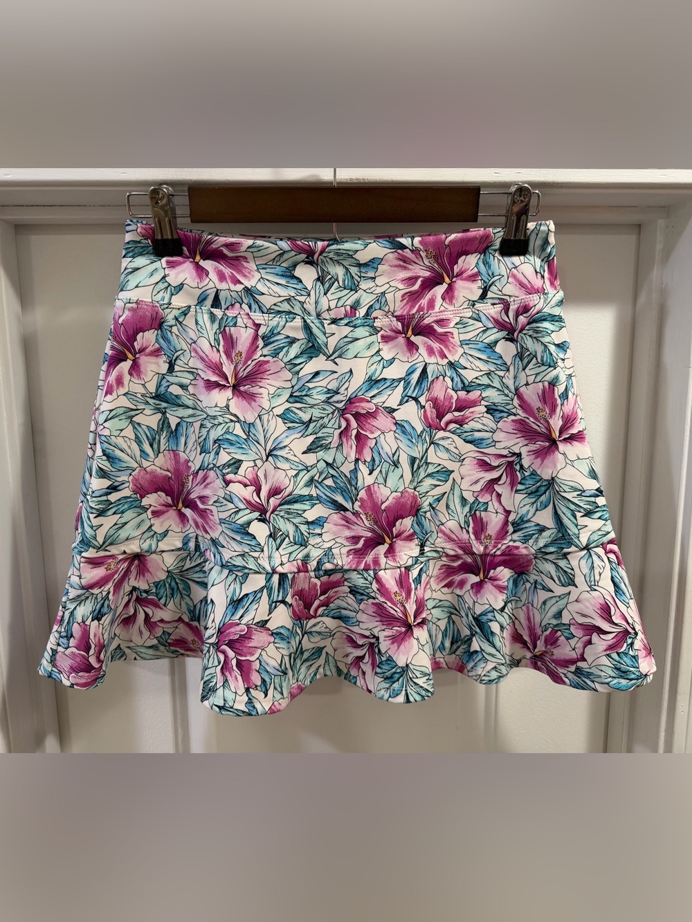 Tommy Bahama Active Skirt Skort Tropical Floral Golf Tennis Pickleball Small